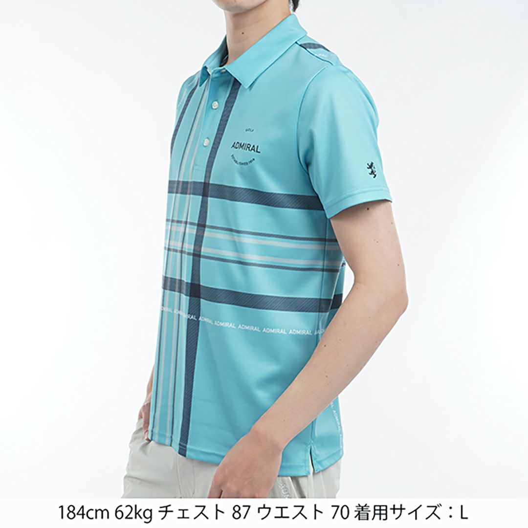 アドミラル ゴルフ Admiral GOLF メンズ メンズ チェックプリント シャツ ADMA508 詳細11