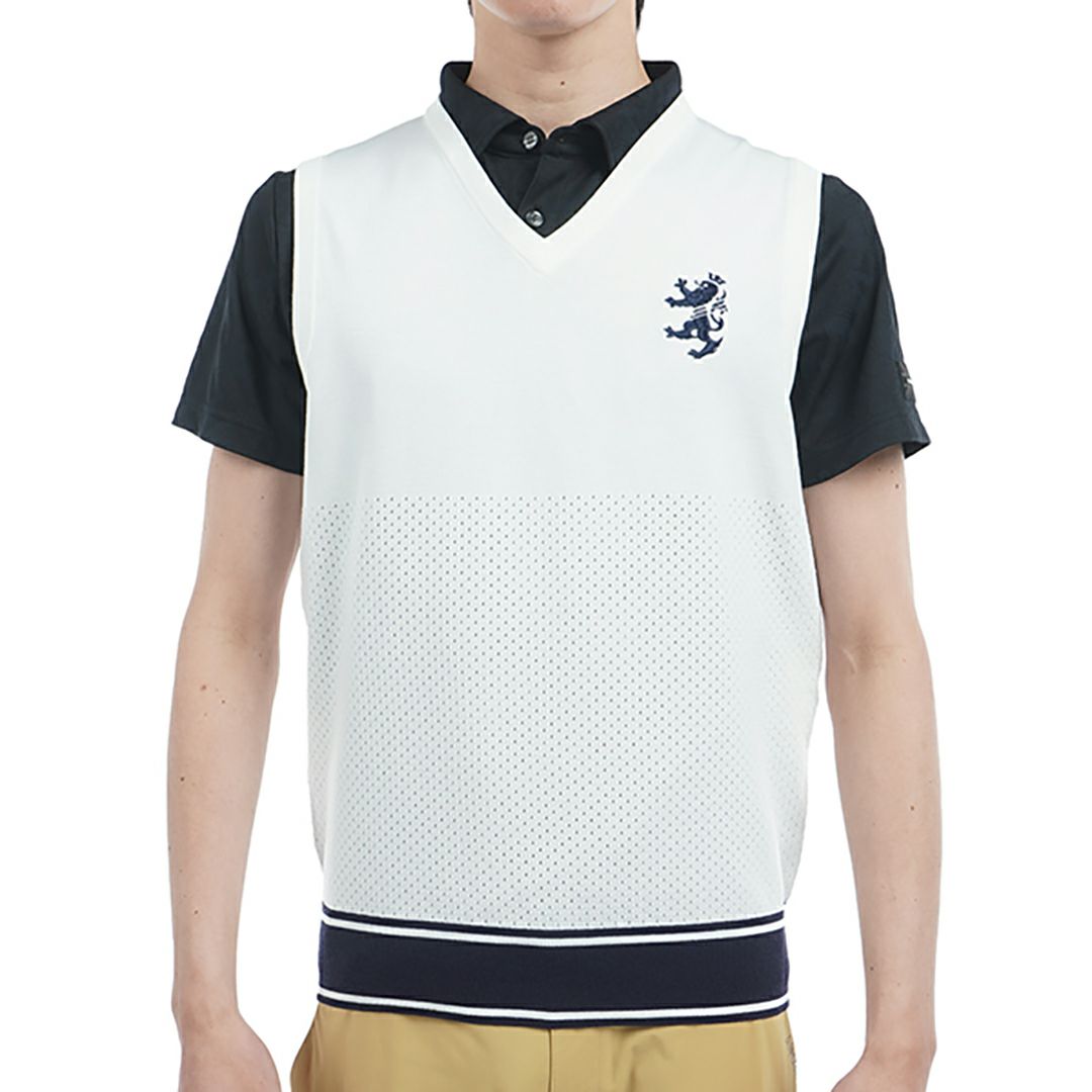 アドミラル ゴルフ Admiral GOLF メンズ メンズ ポリエステル ニットベスト ADMA512 詳細2