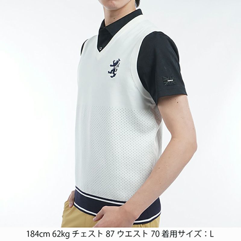 アドミラル ゴルフ Admiral GOLF メンズ メンズ ポリエステル ニットベスト ADMA512 詳細6