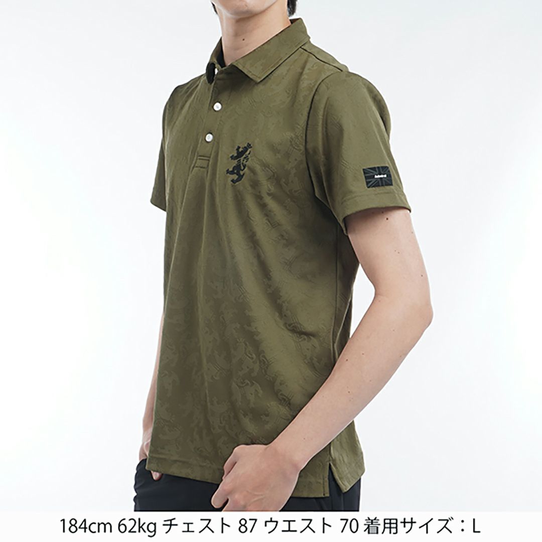 アドミラル ゴルフ Admiral GOLF メンズ メンズ ランパント ジャガードシャツ ADMA513 詳細5