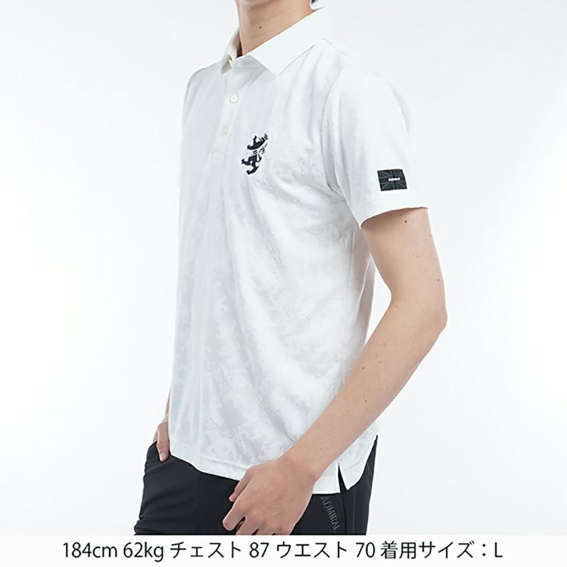 アドミラル ゴルフ Admiral GOLF メンズ メンズ ランパント ジャガードシャツ ADMA513 詳細7