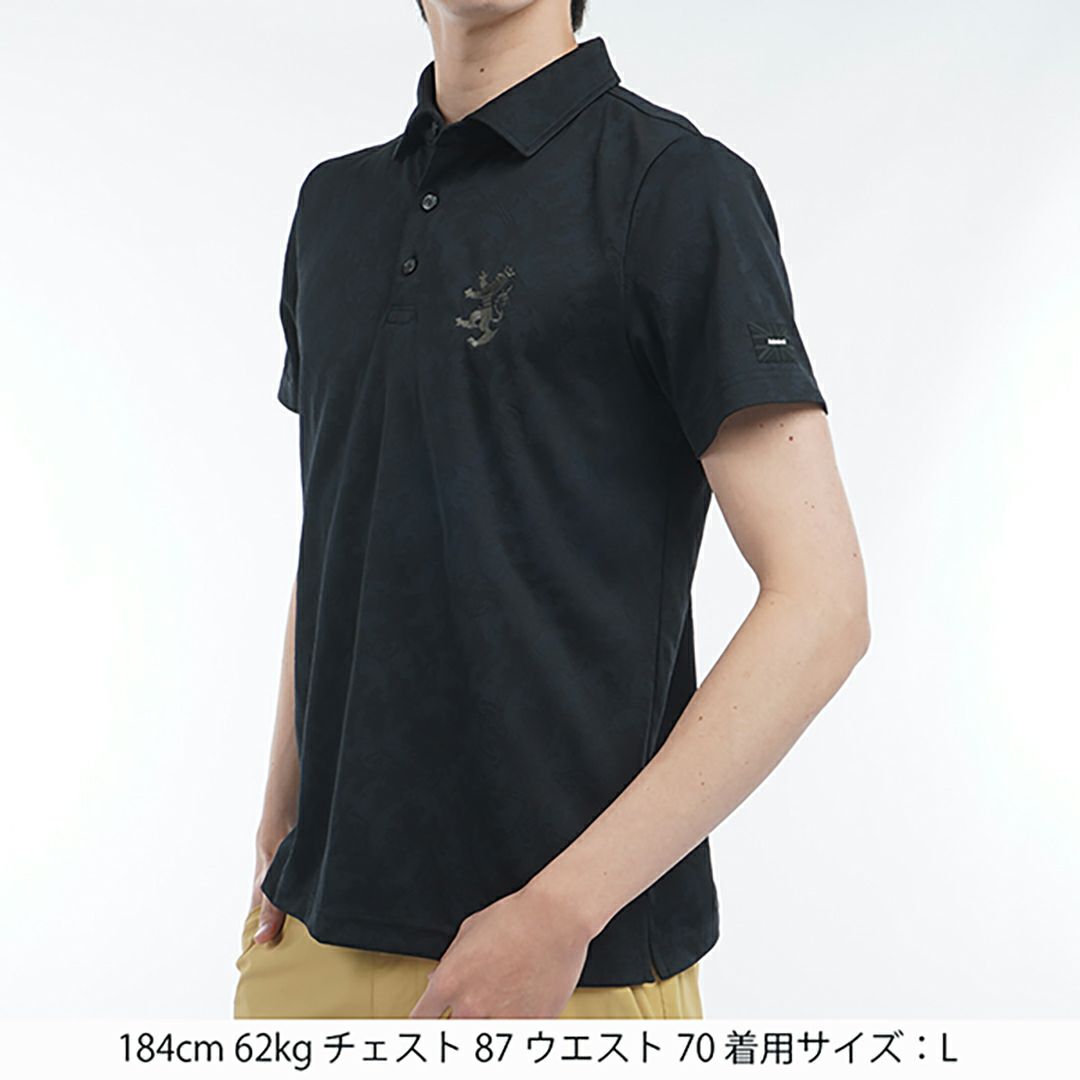 アドミラル ゴルフ Admiral GOLF メンズ メンズ ランパント ジャガードシャツ ADMA513 詳細9