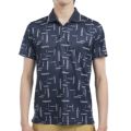 アドミラル ゴルフ Admiral GOLF メンズ メンズ モザイクロゴ プリントポロシャツ ADMA514 詳細4