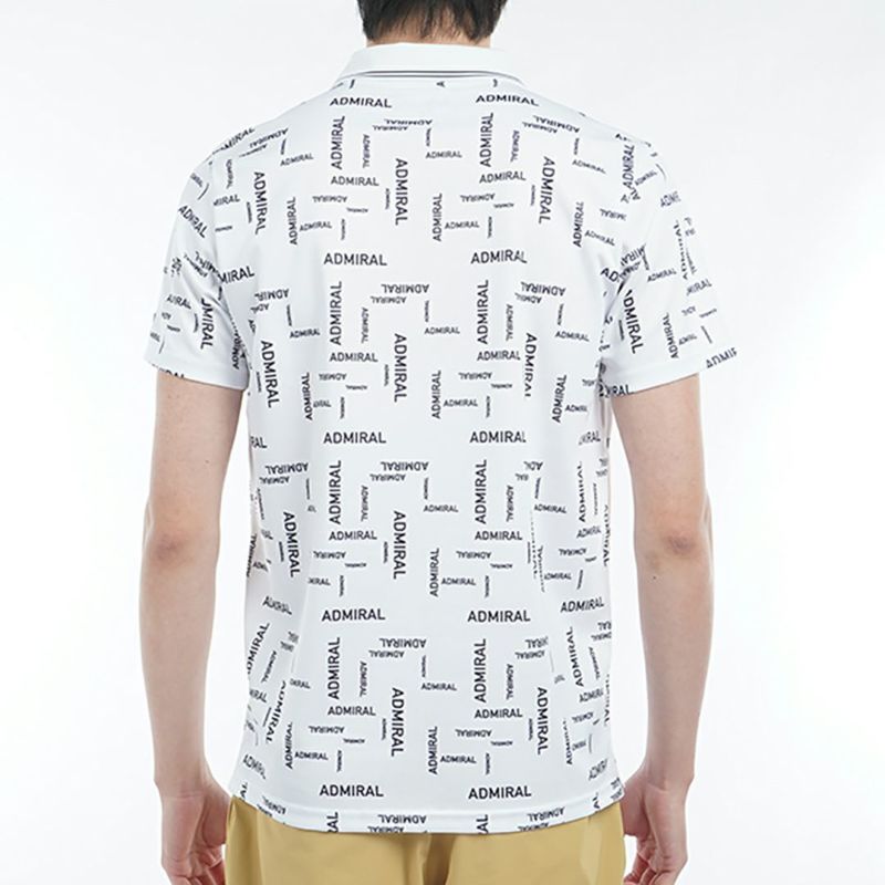 アドミラル ゴルフ Admiral GOLF メンズ メンズ モザイクロゴ プリントポロシャツ ADMA514 詳細8
