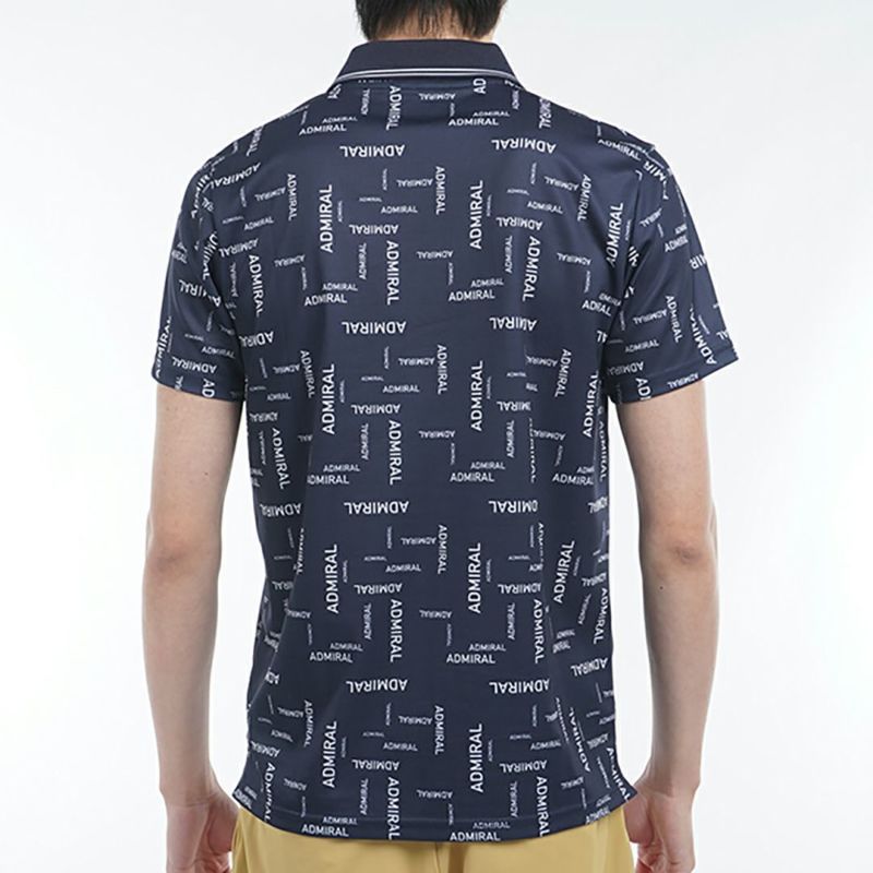 アドミラル ゴルフ Admiral GOLF メンズ メンズ モザイクロゴ プリントポロシャツ ADMA514 詳細12