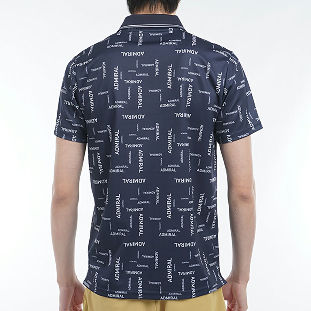 アドミラル ゴルフ Admiral GOLF メンズ メンズ モザイクロゴ プリントポロシャツ ADMA514 詳細12