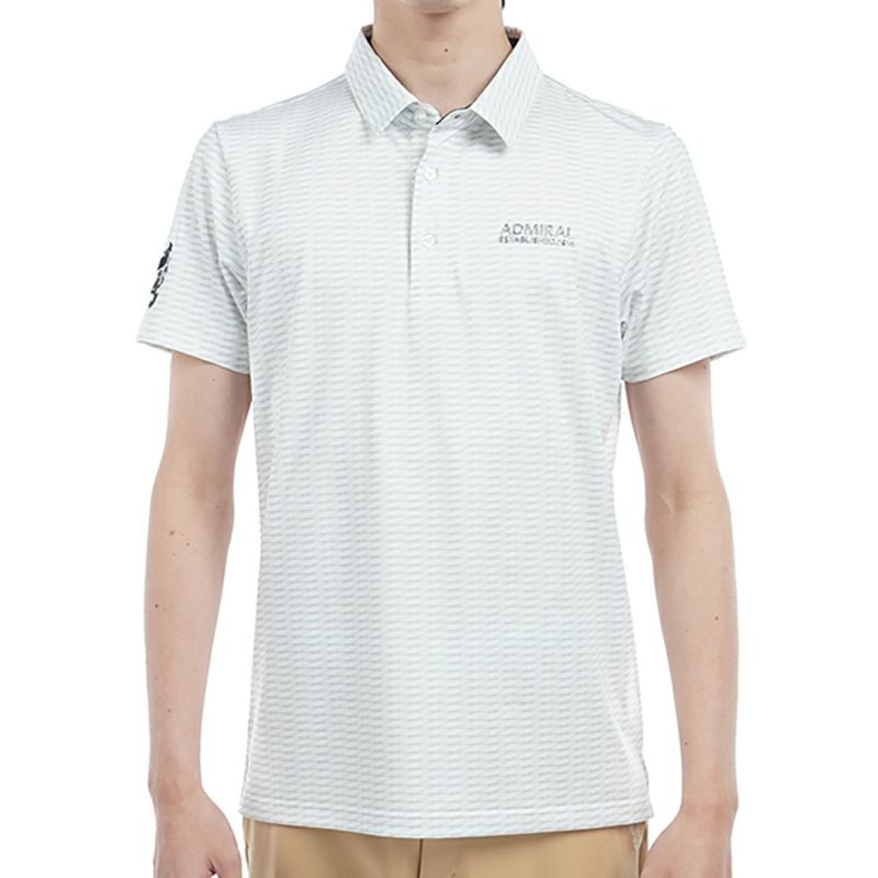 アドミラル ゴルフ Admiral GOLF メンズ メンズ 小紋柄 プリントシャツ ADMA515 詳細2