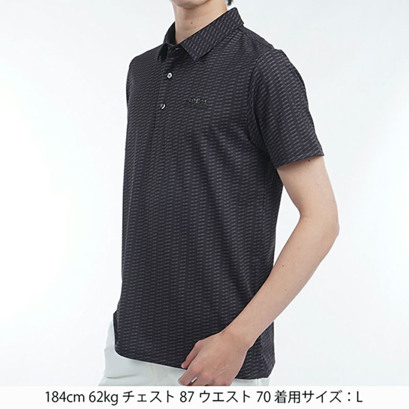 アドミラル ゴルフ Admiral GOLF メンズ メンズ 小紋柄 プリントシャツ ADMA515 詳細9