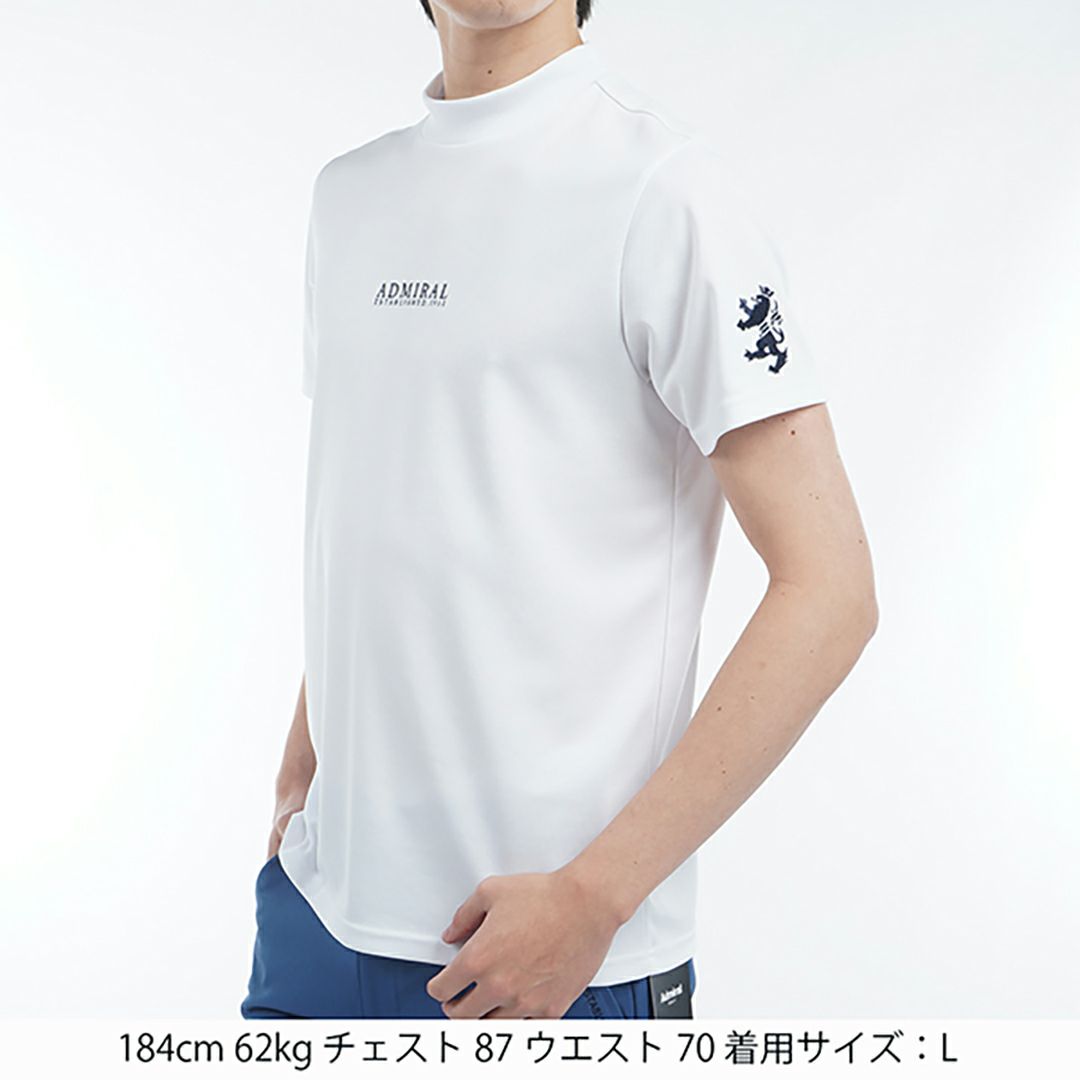 アドミラル ゴルフ Admiral GOLF メンズ メンズ フラッグ モックネックシャツ ADMA516 詳細8