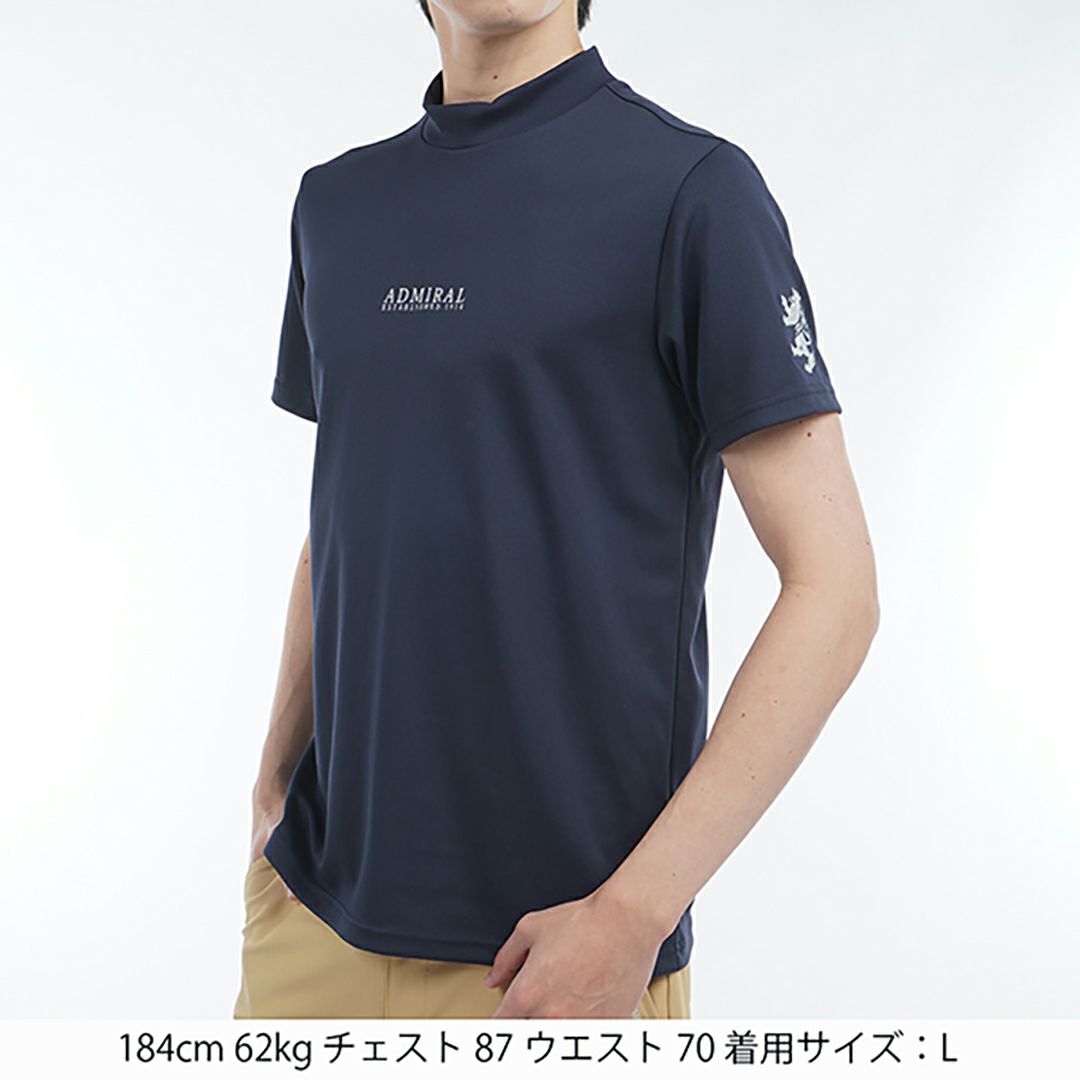 アドミラル ゴルフ Admiral GOLF メンズ メンズ フラッグ モックネックシャツ ADMA516 詳細12