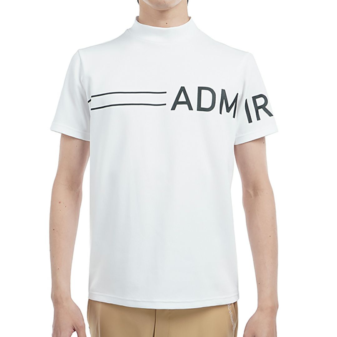 アドミラル ゴルフ Admiral GOLF メンズ メンズ カラタッチ ビッグロゴモックネックシャツ ADMA518 詳細2