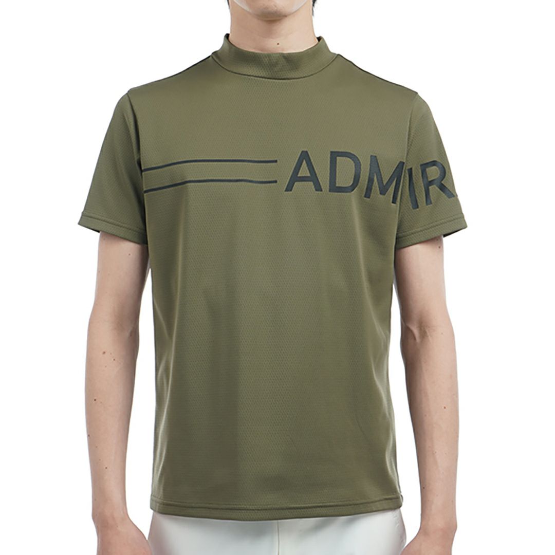 アドミラル ゴルフ Admiral GOLF メンズ メンズ カラタッチ ビッグロゴモックネックシャツ ADMA518 詳細4