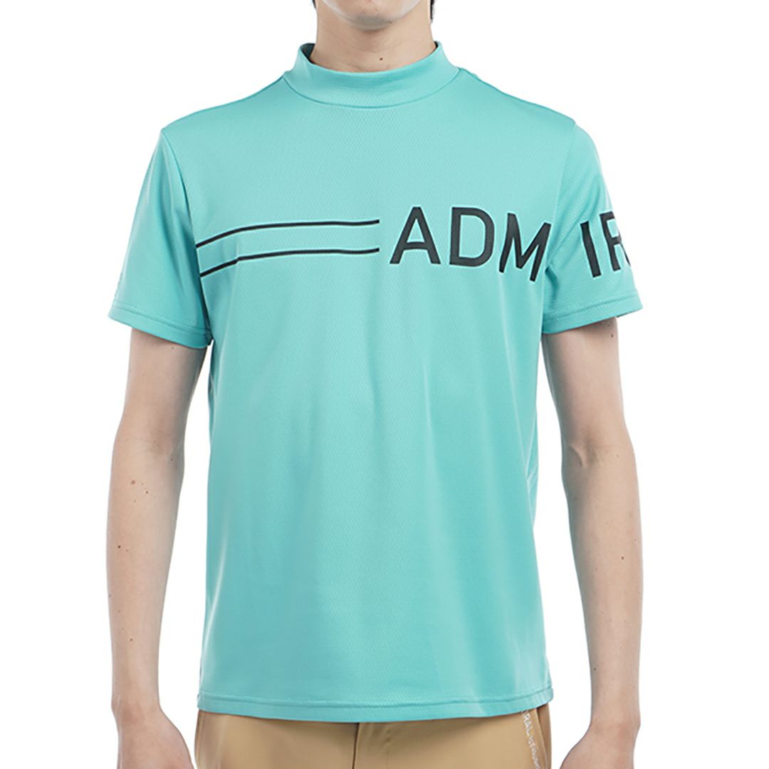 アドミラル ゴルフ Admiral GOLF メンズ メンズ カラタッチ ビッグロゴモックネックシャツ ADMA518 詳細5