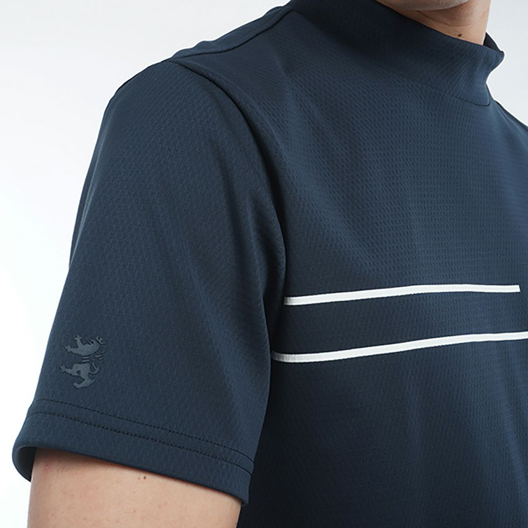 アドミラル ゴルフ Admiral GOLF メンズ メンズ カラタッチ ビッグロゴモックネックシャツ ADMA518 詳細19