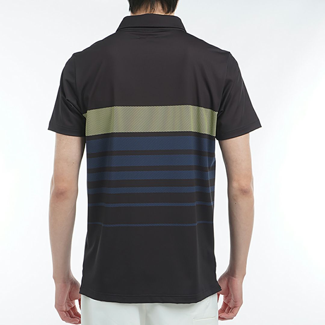 アドミラル ゴルフ Admiral GOLF メンズ メンズ グラデーションボーダー プリントシャツ ADMA519 詳細5