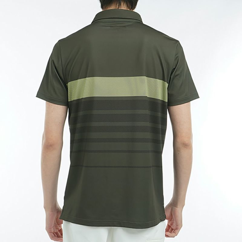 アドミラル ゴルフ Admiral GOLF メンズ メンズ グラデーションボーダー プリントシャツ ADMA519 詳細9