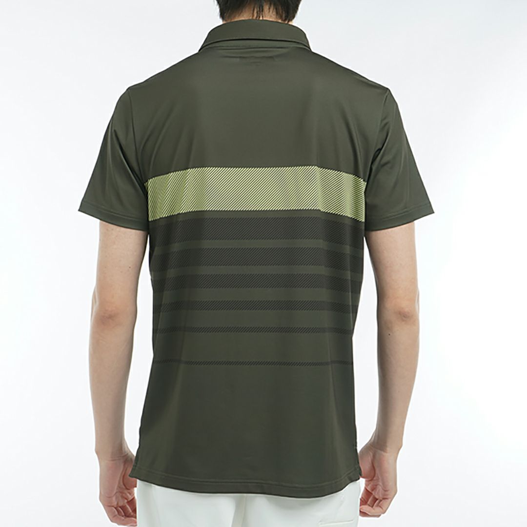 アドミラル ゴルフ Admiral GOLF メンズ メンズ グラデーションボーダー プリントシャツ ADMA519 詳細9