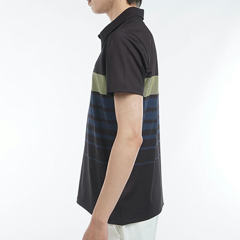 アドミラル ゴルフ Admiral GOLF メンズ メンズ グラデーションボーダー プリントシャツ ADMA519 詳細10