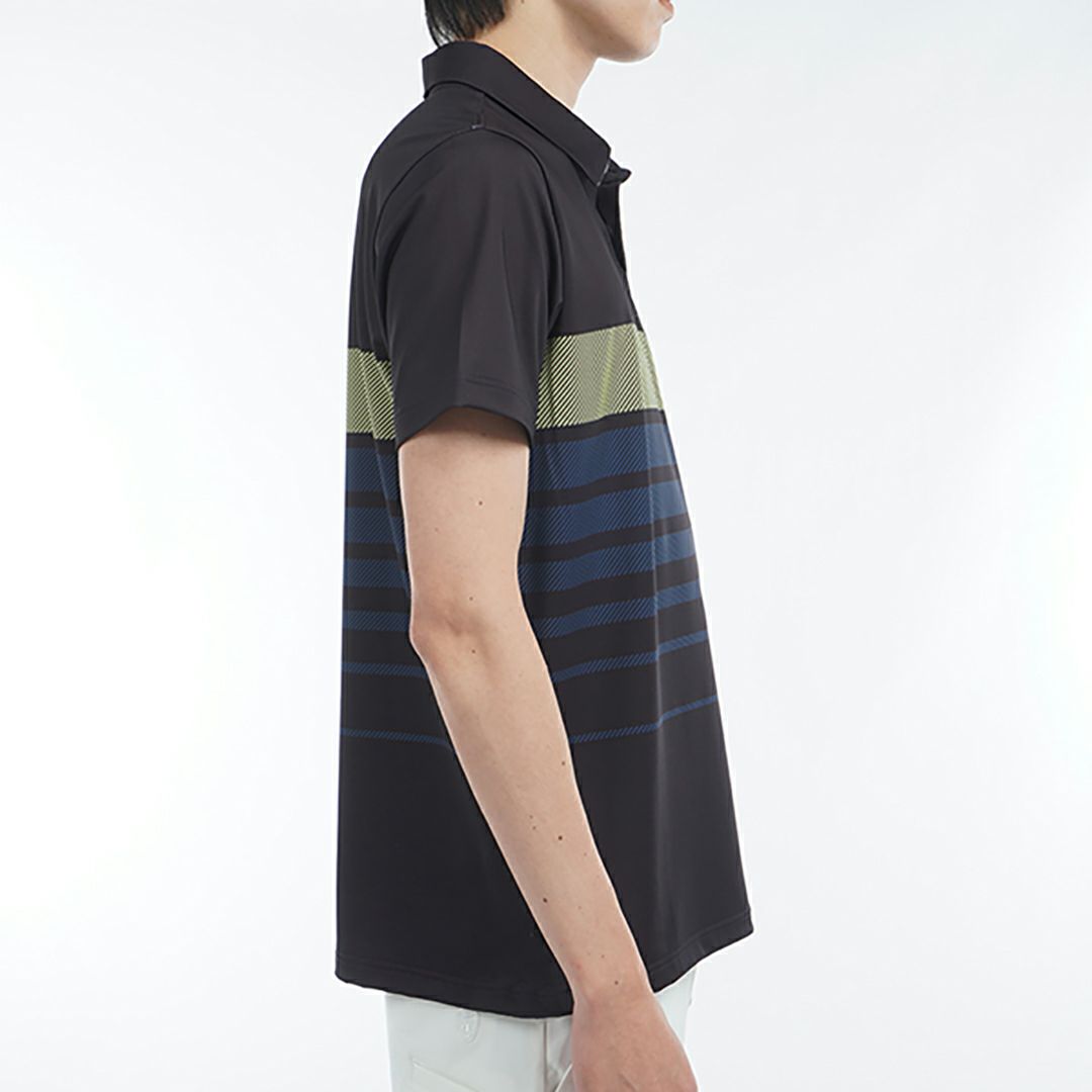 アドミラル ゴルフ Admiral GOLF メンズ メンズ グラデーションボーダー プリントシャツ ADMA519 詳細11