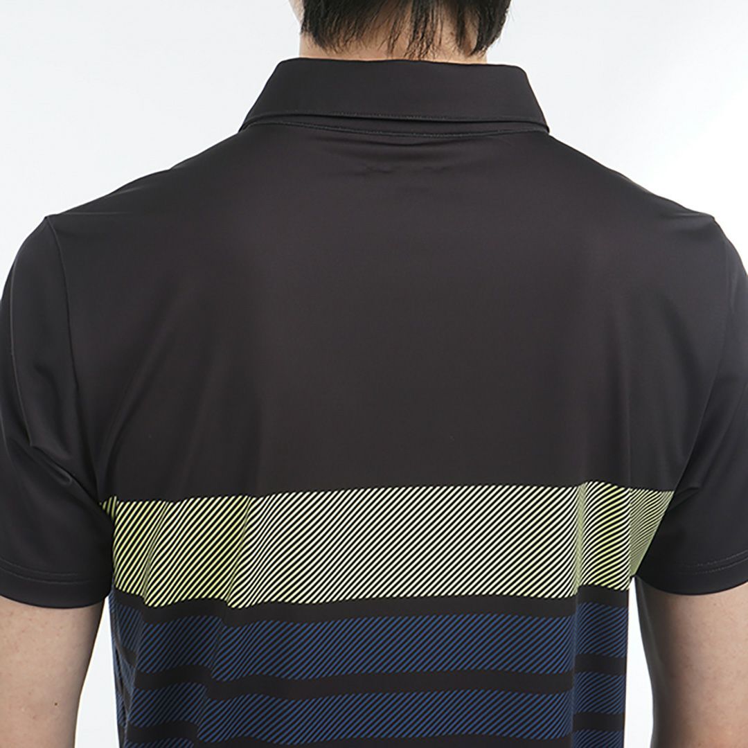 アドミラル ゴルフ Admiral GOLF メンズ メンズ グラデーションボーダー プリントシャツ ADMA519 詳細12