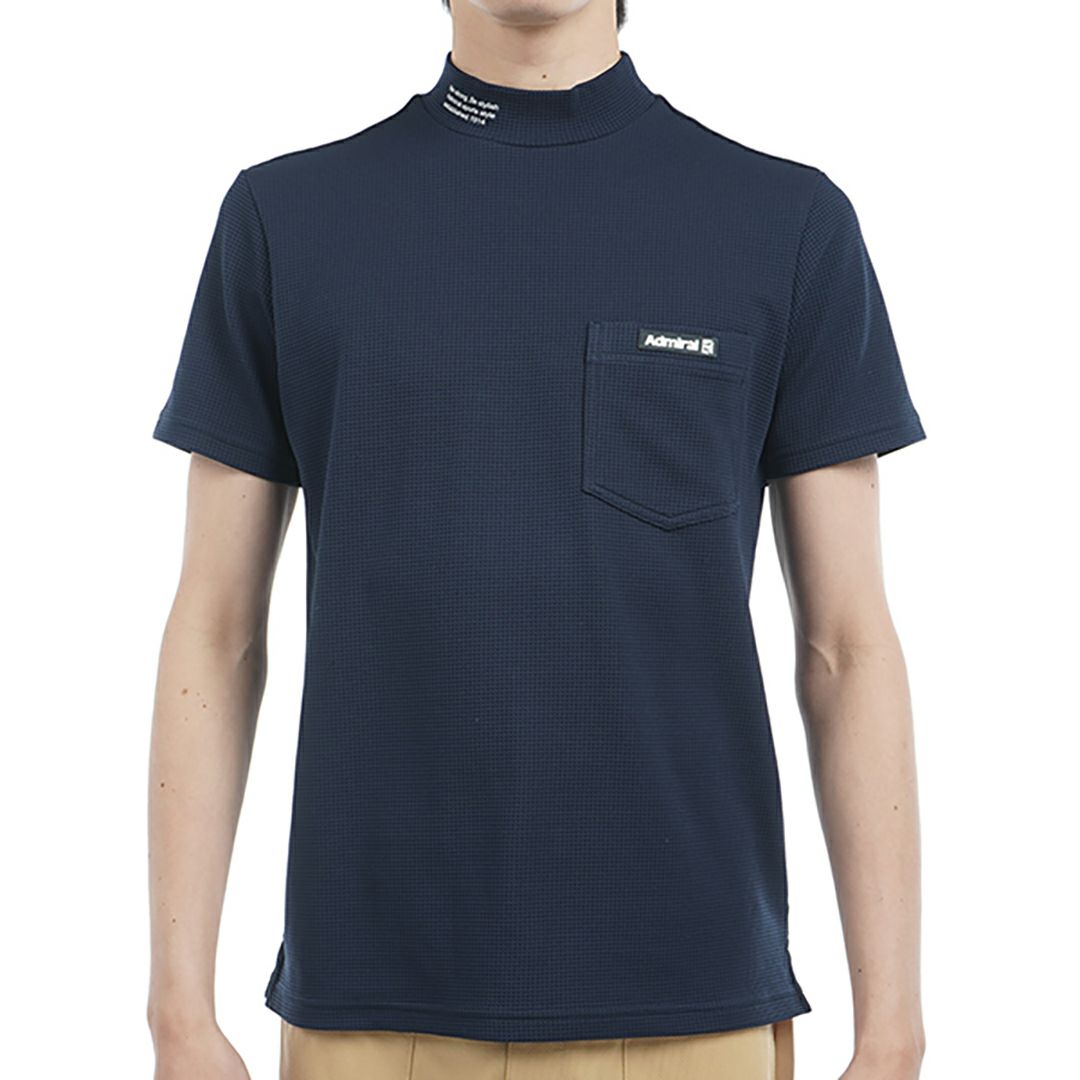 アドミラル ゴルフ Admiral GOLF メンズ メンズ 接触冷感 サークルロゴ モックネックシャツ ADMA525 詳細2