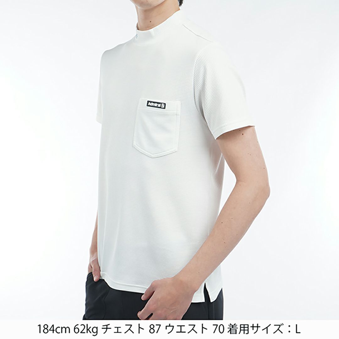 アドミラル ゴルフ Admiral GOLF メンズ メンズ 接触冷感 サークルロゴ モックネックシャツ ADMA525 詳細5