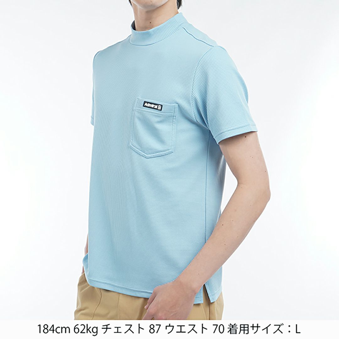 アドミラル ゴルフ Admiral GOLF メンズ メンズ 接触冷感 サークルロゴ モックネックシャツ ADMA525 詳細9