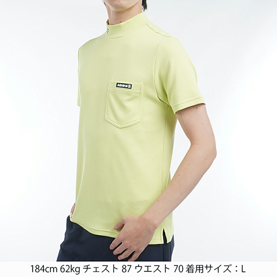 アドミラル ゴルフ Admiral GOLF メンズ メンズ 接触冷感 サークルロゴ モックネックシャツ ADMA525 詳細11