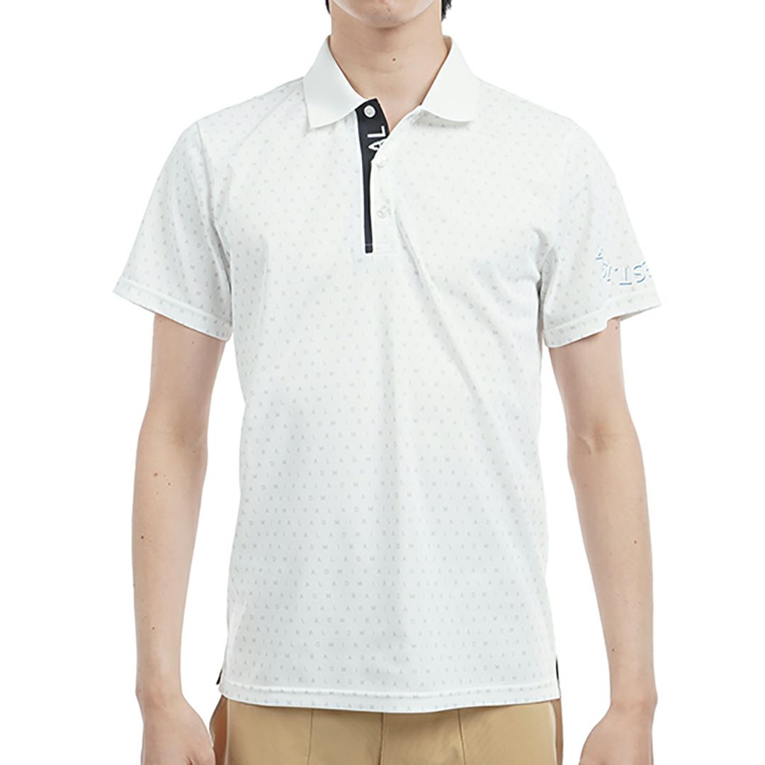 アドミラル ゴルフ Admiral GOLF メンズ メンズ モノグラムプリント スパッシーポロシャツ ADMA526 詳細2