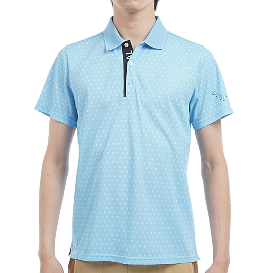 アドミラル ゴルフ Admiral GOLF メンズ メンズ モノグラムプリント スパッシーポロシャツ ADMA526 詳細3