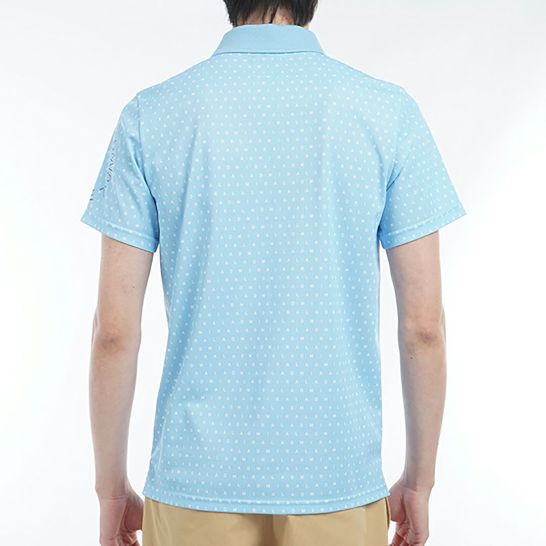 アドミラル ゴルフ Admiral GOLF メンズ メンズ モノグラムプリント スパッシーポロシャツ ADMA526 詳細9