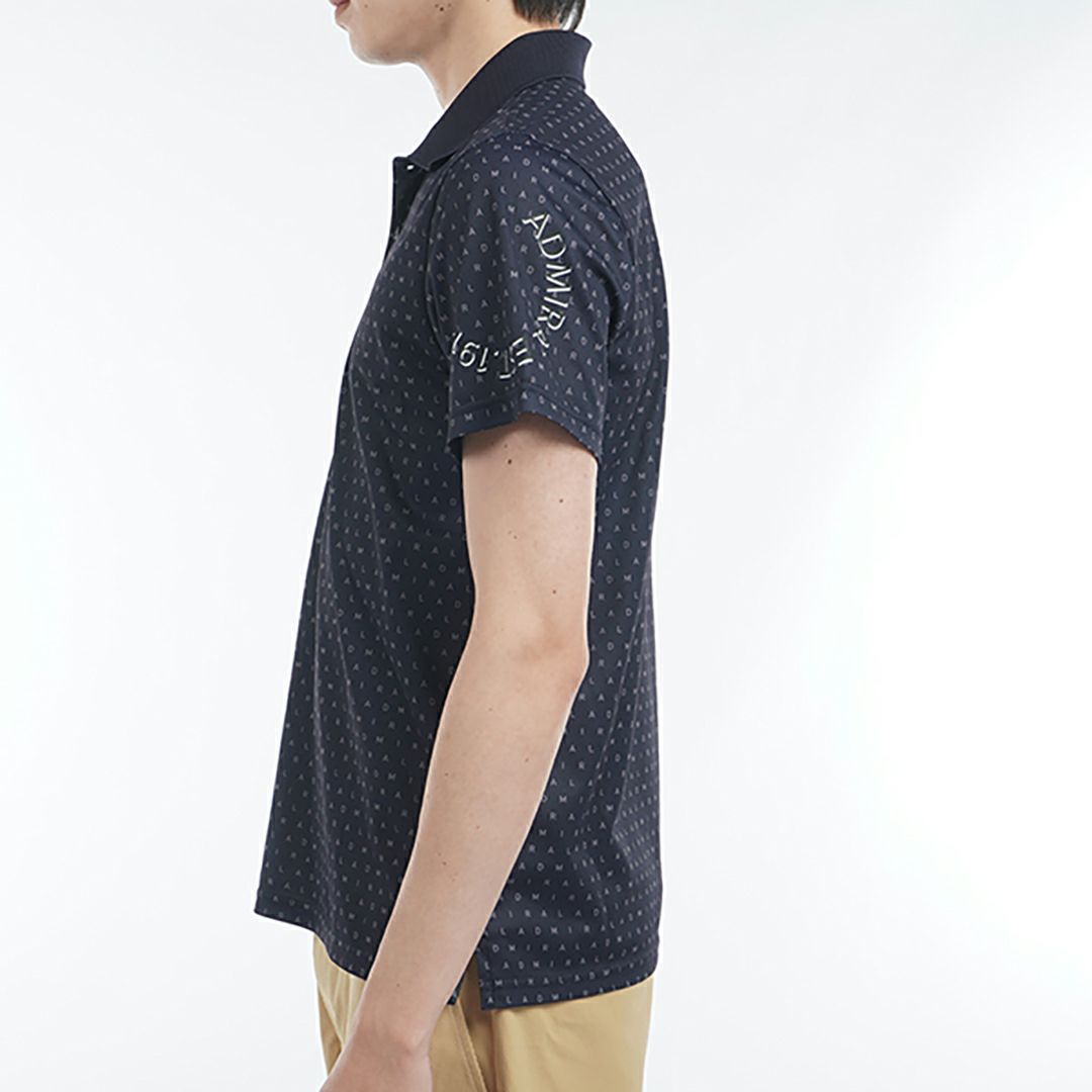 アドミラル ゴルフ Admiral GOLF メンズ メンズ モノグラムプリント スパッシーポロシャツ ADMA526 詳細10