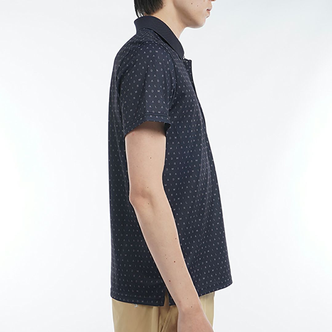 アドミラル ゴルフ Admiral GOLF メンズ メンズ モノグラムプリント スパッシーポロシャツ ADMA526 詳細11