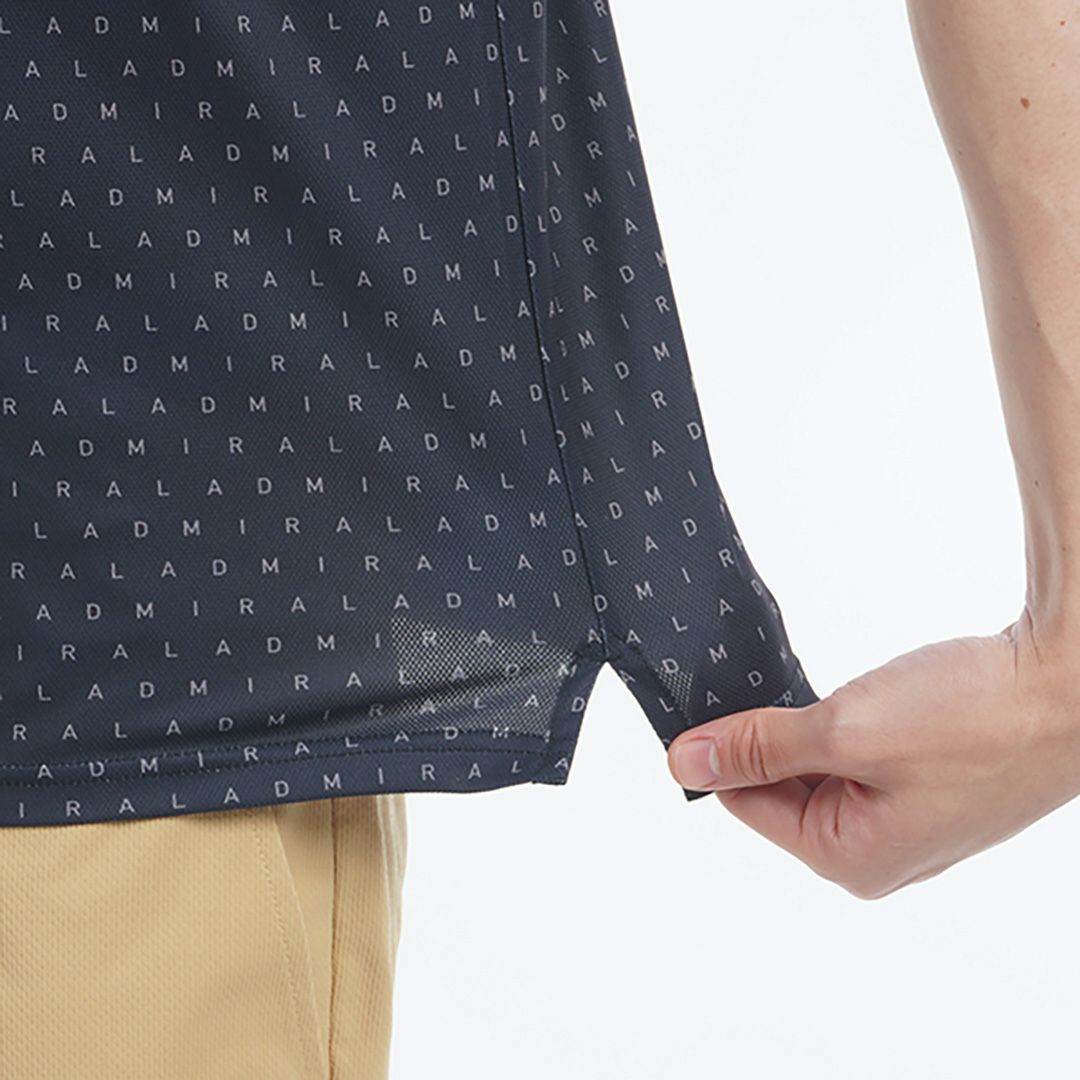 アドミラル ゴルフ Admiral GOLF メンズ メンズ モノグラムプリント スパッシーポロシャツ ADMA526 詳細12