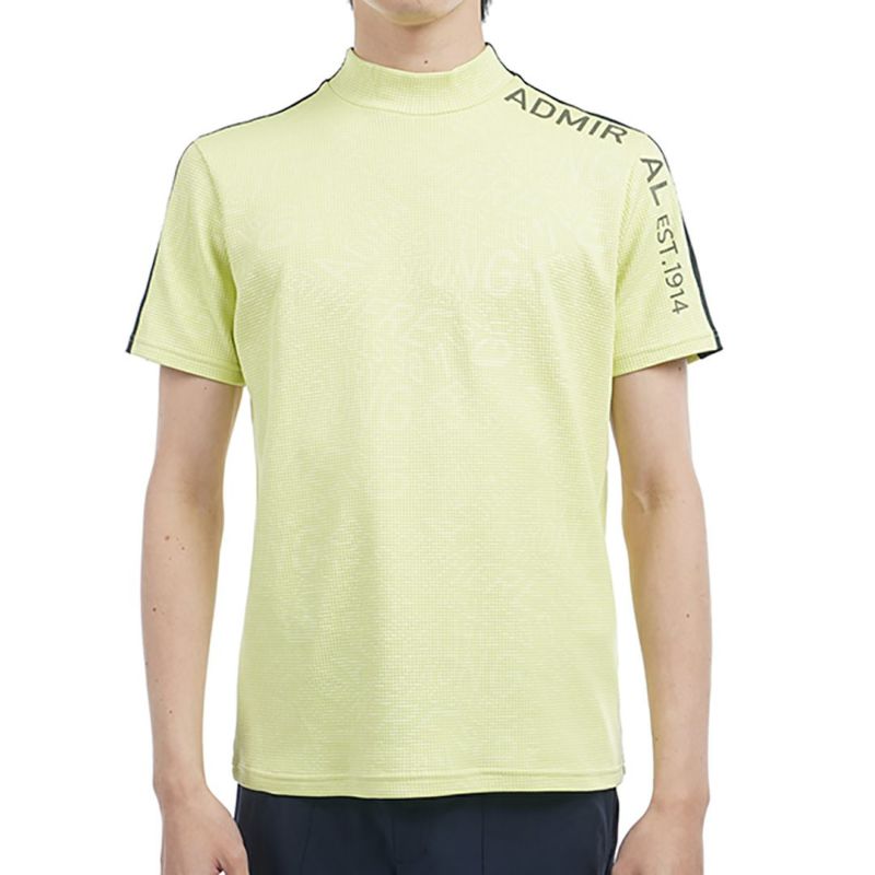 アドミラル ゴルフ Admiral GOLF メンズ メンズ 接触冷感 ジオメタリックロゴ モックネックシャツ ADMA527 詳細1