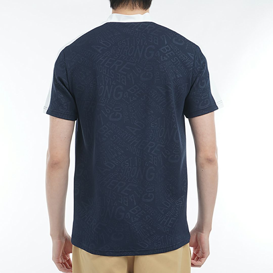 アドミラル ゴルフ Admiral GOLF メンズ メンズ 接触冷感 ジオメタリックロゴ モックネックシャツ ADMA527 詳細12