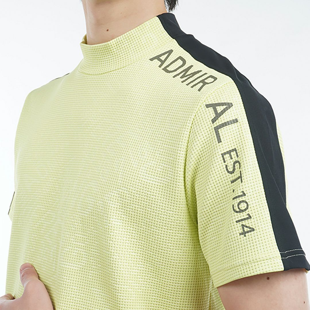 アドミラル ゴルフ Admiral GOLF メンズ メンズ 接触冷感 ジオメタリックロゴ モックネックシャツ ADMA527 詳細16