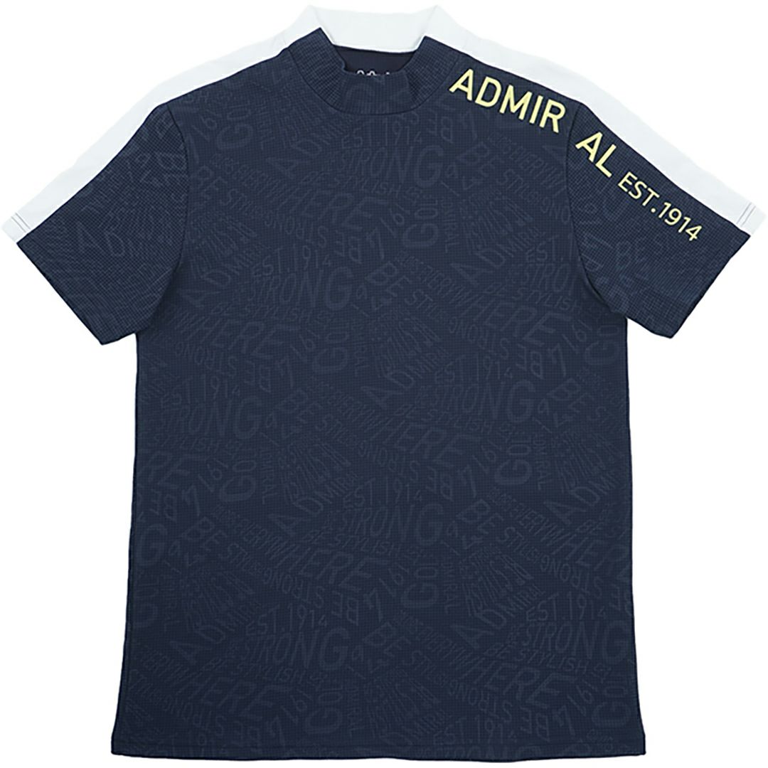 アドミラル ゴルフ Admiral GOLF メンズ メンズ 接触冷感 ジオメタリックロゴ モックネックシャツ ADMA527 詳細19
