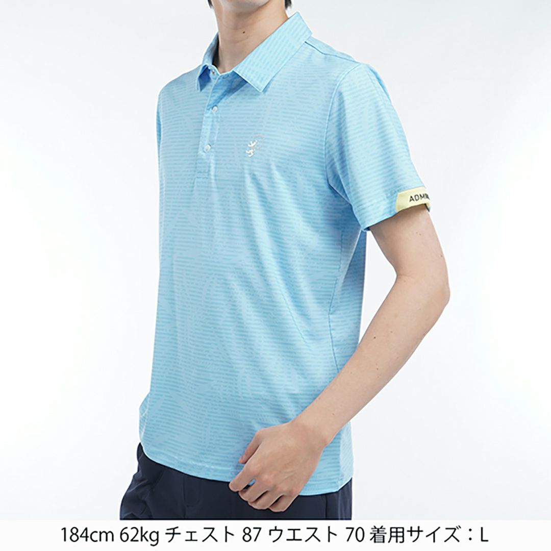 アドミラル ゴルフ Admiral GOLF メンズ メンズ シャドーリゾート プリントシャツ ADMA528 詳細4