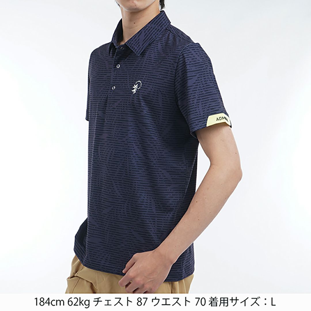 アドミラル ゴルフ Admiral GOLF メンズ メンズ シャドーリゾート プリントシャツ ADMA528 詳細8