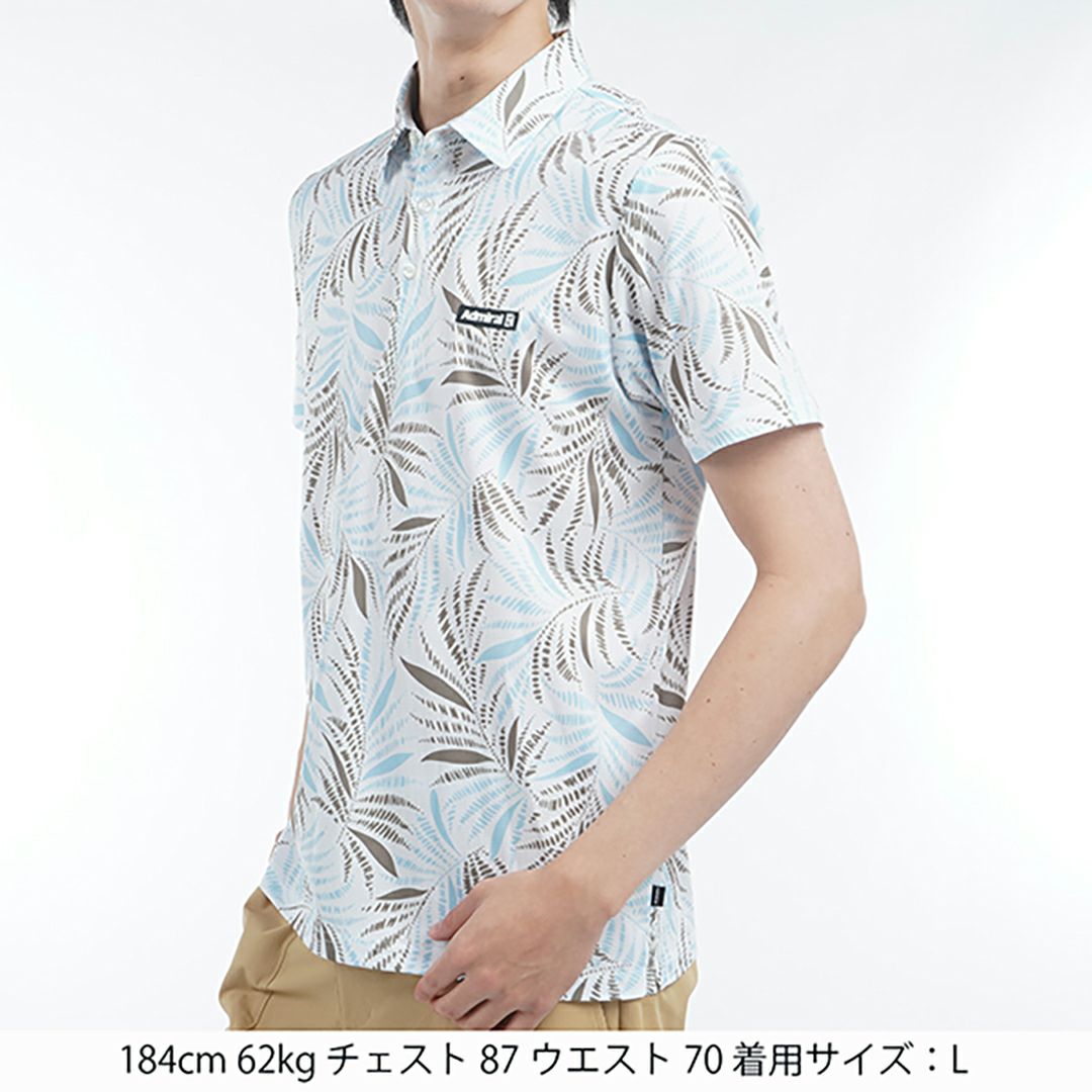 アドミラル ゴルフ Admiral GOLF メンズ メンズ リゾートプリント シャツ ADMA529 詳細7