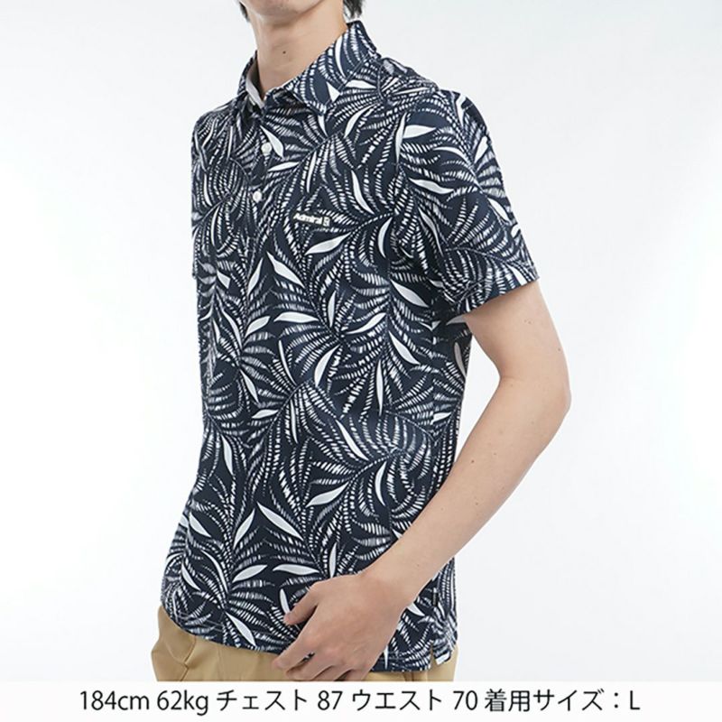アドミラル ゴルフ Admiral GOLF メンズ メンズ リゾートプリント シャツ ADMA529 詳細9
