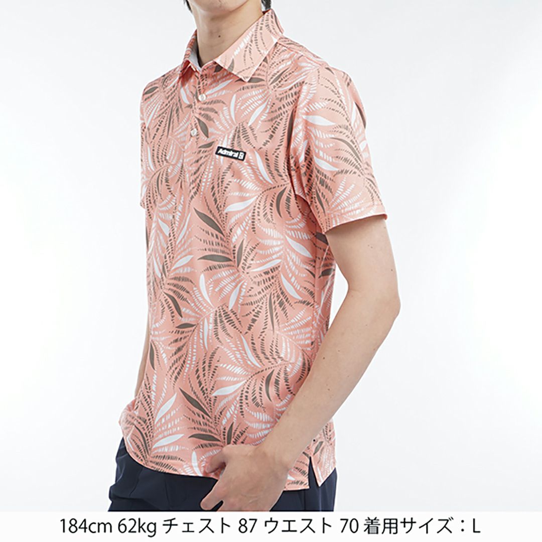 アドミラル ゴルフ Admiral GOLF メンズ メンズ リゾートプリント シャツ ADMA529 詳細11