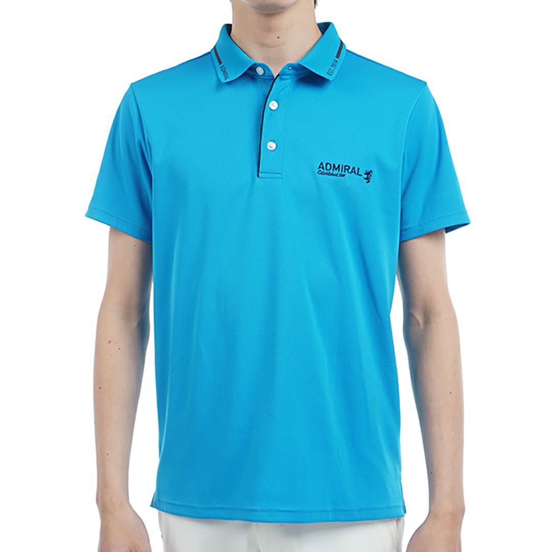 アドミラル ゴルフ Admiral GOLF メンズ メンズ カラタッチ 台襟付きポロシャツ ADMA533 詳細1