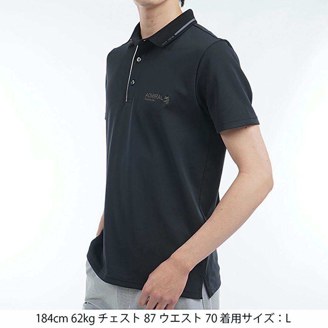アドミラル ゴルフ Admiral GOLF メンズ メンズ カラタッチ 台襟付きポロシャツ ADMA533 詳細12