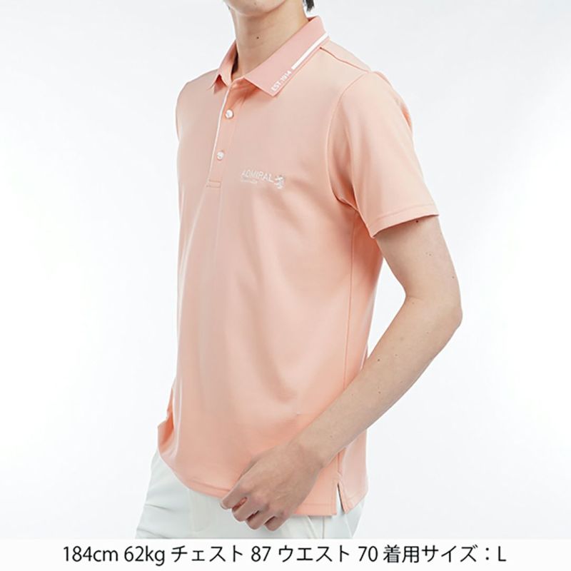 アドミラル ゴルフ Admiral GOLF メンズ メンズ カラタッチ 台襟付きポロシャツ ADMA533 詳細16
