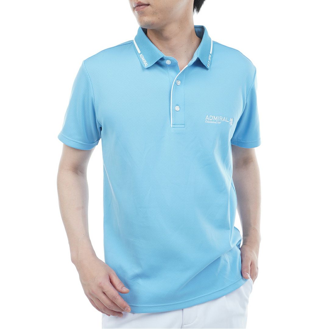 アドミラル ゴルフ Admiral GOLF メンズ メンズ カラタッチ 台襟付きポロシャツ ADMA533 詳細7