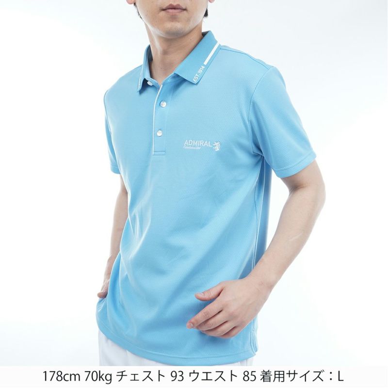 アドミラル ゴルフ Admiral GOLF メンズ メンズ カラタッチ 台襟付きポロシャツ ADMA533 詳細22
