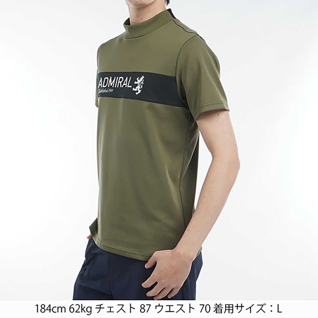 アドミラル ゴルフ Admiral GOLF メンズ メンズ カラタッチ モックネックシャツ ADMA534 詳細8