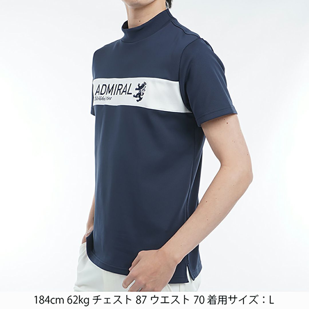 アドミラル ゴルフ Admiral GOLF メンズ メンズ カラタッチ モックネックシャツ ADMA534 詳細14